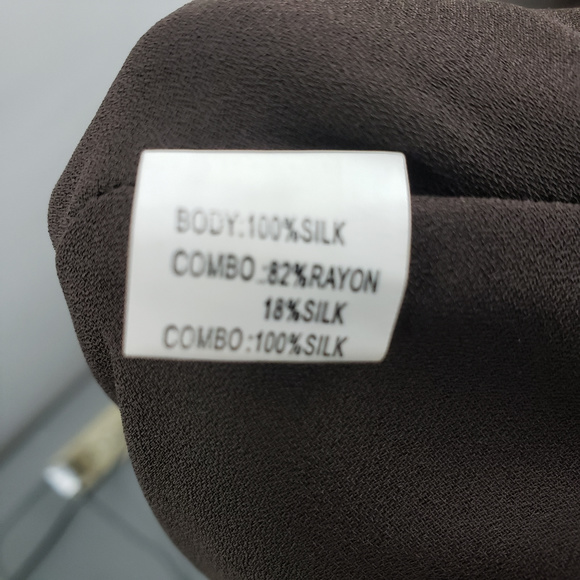 KAY UNGER New York Striped Mid-length Silk Skirt - Picture 5 of 7